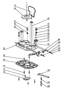 Page B Diagram and Parts List for FS1200RP Type 1 Black and Decker Router